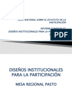 COMISION 5 Diseños Institucionales para la Participación