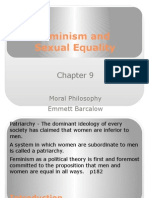 Feminism and Sexual Equality: Moral Philosophy Emmett Barcalow