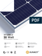 30 Watt: 158.75 MM Customized PV Solar Module