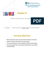 Outsourcing and Risk Management: Procurement & Supply Chain Prof. Corrado Cerruti