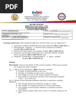 Stat and Prob Mod1February 21-26-2022 ANSWER SHEET