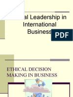 Class 3 Ethical Leadership in International Business