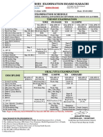 Updated Sneb Time Table 2022 For All Discipline