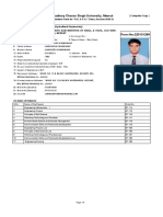Chaudhary Charan Singh University, Meerut: (Computer Copy) Examination Form For "U.G. & P.G." Class, Session 2020-21