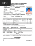 Chaudhary Charan Singh University, Meerut (SCRIET) : 1. Course Applied For: B.Tech. (1st Year)