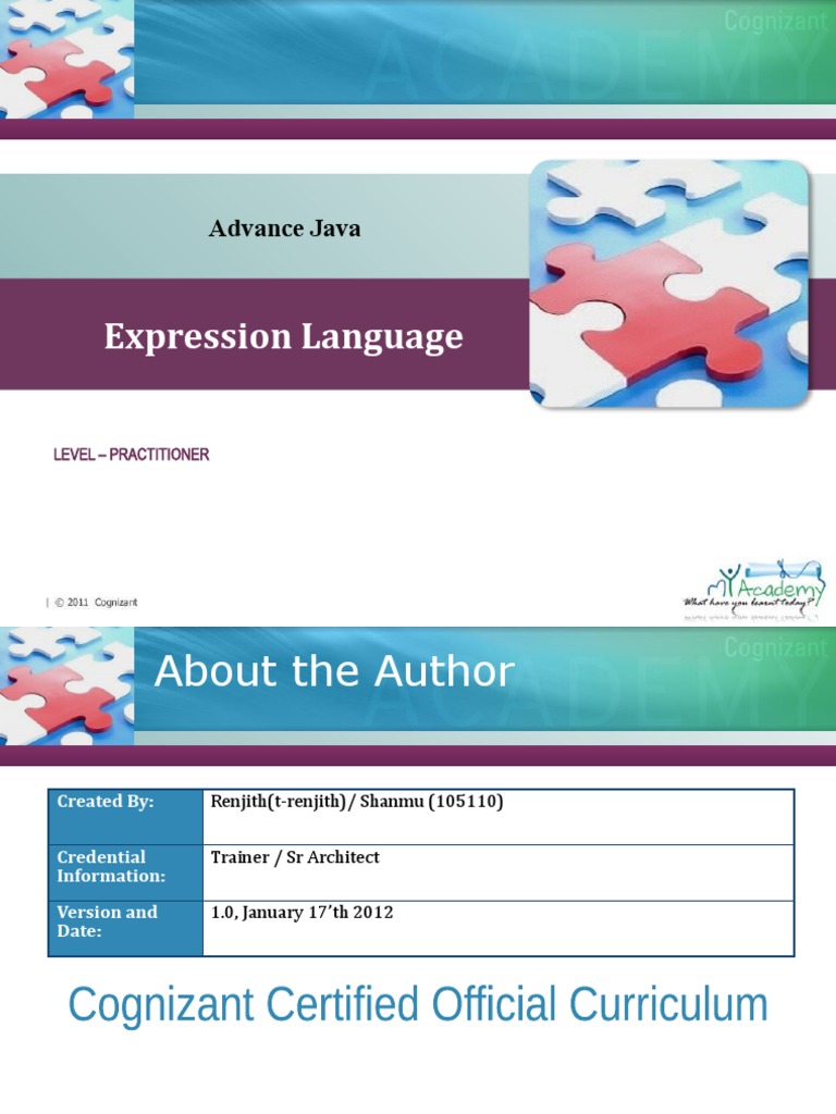 Expression Language: Advance Java | Download Free PDF | Http Cookie ...