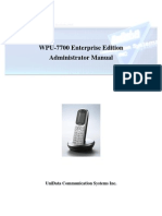 WPU 7700 Admin Manual