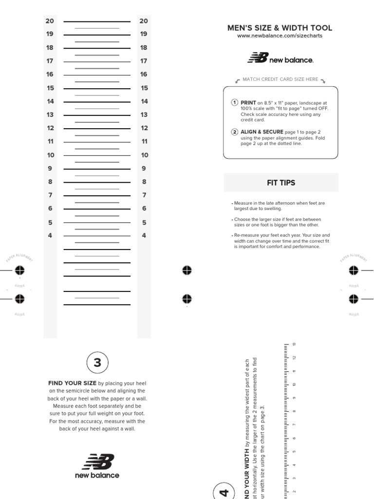 Men'S Size & Width Tool: Fit Tips | PDF
