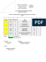 SSES Checklist of Available HG Modules KTO6