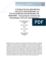 Artigo Introdução À Engenharia X Metodologias Ativas