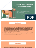 Kode Etik Tenaga Kependidikan