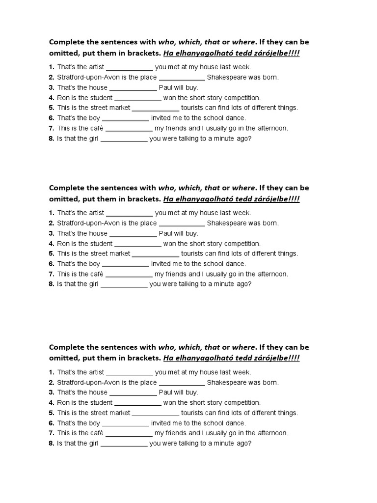 Sentence Completion Exercise | PDF | Language Arts & Discipline