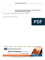 Numerical Analysis of Quenching and Cooling Proces