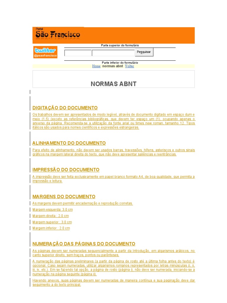Normas ABNT para Documentos Acadêmicos | PDF | Citação | Escrita