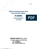 Optical Interferometric Gas Concentration Meter: Operating Manual (PT3-052)