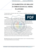 ISSN Publication A Study On Marketing of Organic Products Through Social Media Platform