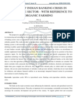 ISSN Publication Impact of Indian Banking Crisis in Agriculture Sector - With Reference To Organic Farming