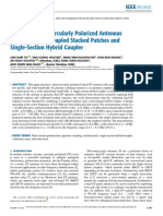 Wideband Dual-Circularly Polarized Antennas Using Aperture-Coupled Stacked Patches and Single-Section Hybrid Coupler