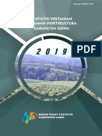 Statistik Hortikultura Kabupaten Gowa 2019