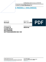 Wilkinson & Riddell (Holdings) Limited: Annual Accounts Provided by Level Business For