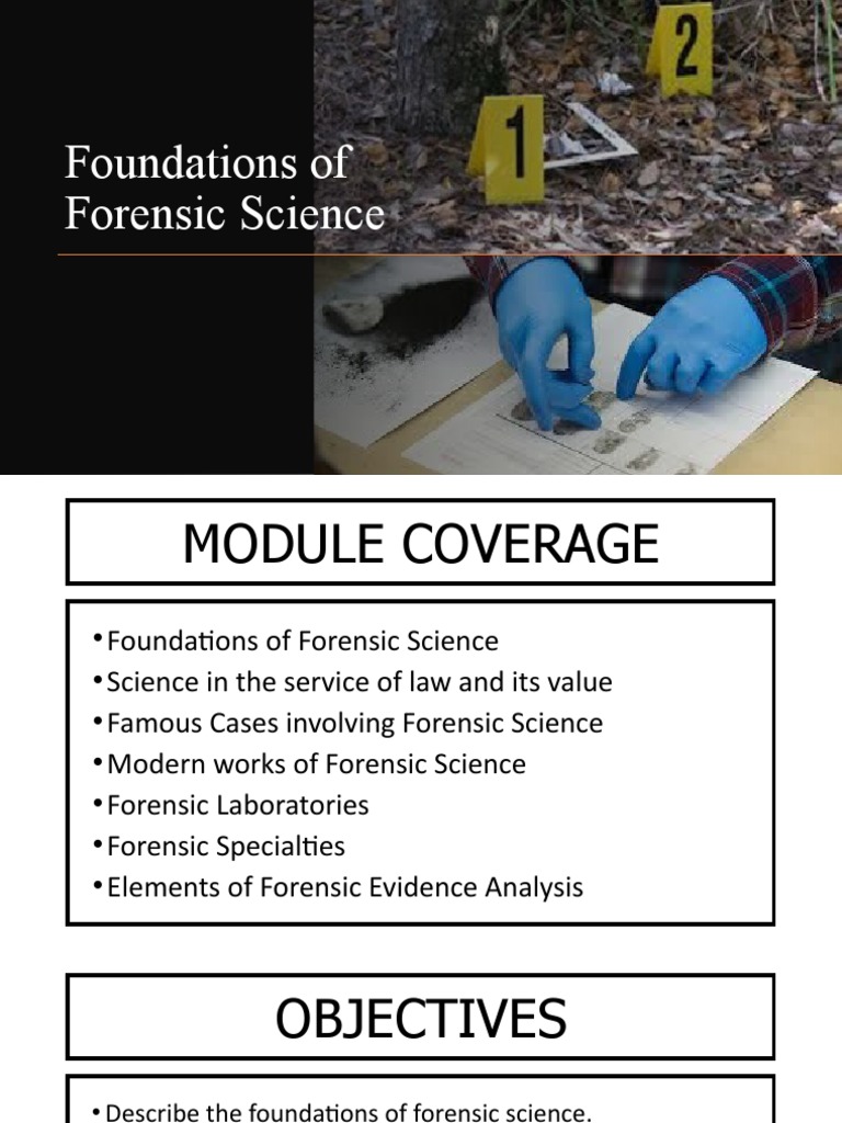 Foundations of Forensic Science Overview | PDF | Forensic Science ...