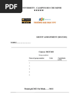 MGT 103 Group Assigment Guidelines