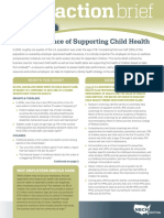 The Importance of Supporting Child Health: January 2013
