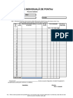 Fisa Pontaj Individual Personal Nedidactic