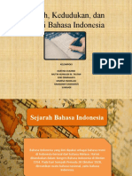 Sejarah, Kedudukan, Dan Fungsi Bahasa Indonesia