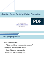 2015 -- 04 -- Analisis Data - Deskriptif dan  Penyajian