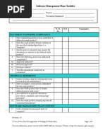 Software Management Plan