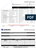 Job Safety Analysis (Jsa) : Country / Location: Date: Description of Job or Work Activity: Rig#: JSA#: Rev