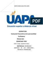 Tarea 3 de Evaluacion Psicometrica de La Personalidad