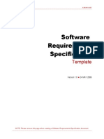 Software Requirements Specification: Template