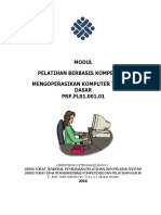 Mengoperasikan Komputer Tingkat Dasar (PRP - PL01.001.01) - Modul Pelatihan Berbasis Kompetensi