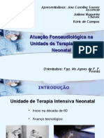 AtuaçãoFonoaudiologica Na UTI Neonatal