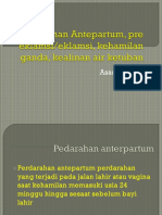 Perdarahan Antepartum, Pre Eklamsi