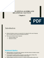 The Relational Algebra and Relational Calculus