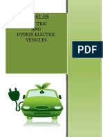 Report On Electric AND Hybrid Electric Vehicles