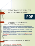 Lecture 3-Hydrological Data For Watershed Planning
