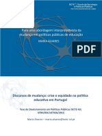 Políticas de equidade e igualdade de oportunidades escolares em Portugal