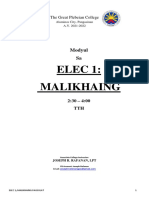 Prelim - Elec 1 Malikhaing Pagsulat