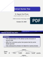 Abstract Syntax Tree: Dr. Nguyen Hua Phung Nhphung@hcmut - Edu.vn