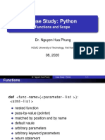 Case Study: Python: Functions and Scope