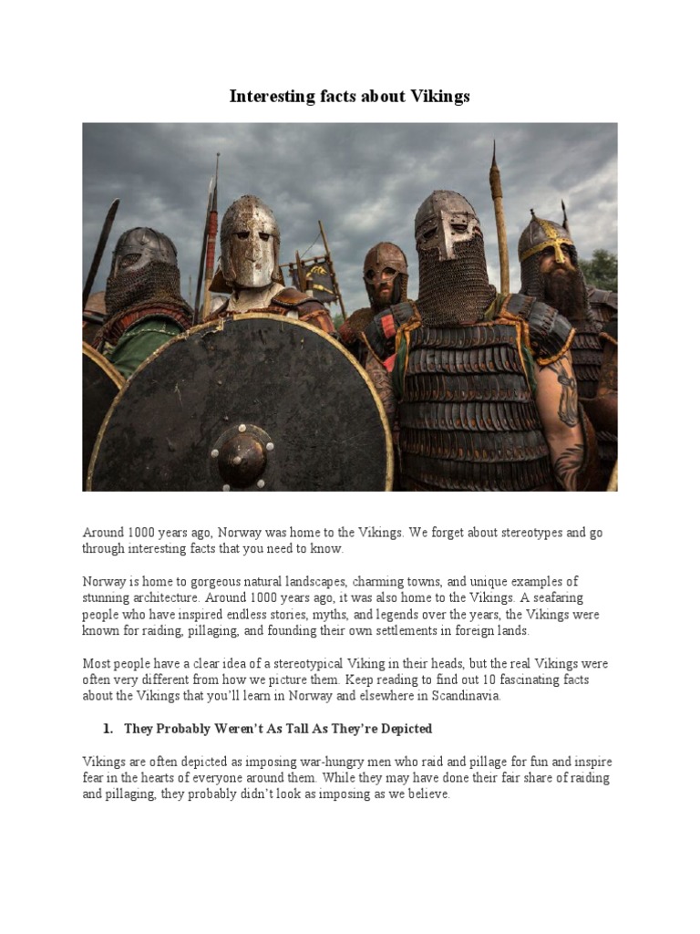 4 INTERESTING FACTS ABOUT VIKINGS intelligence overview