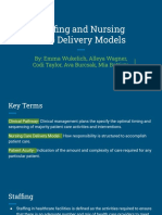 Staffing and Nursing Care Delivery Models