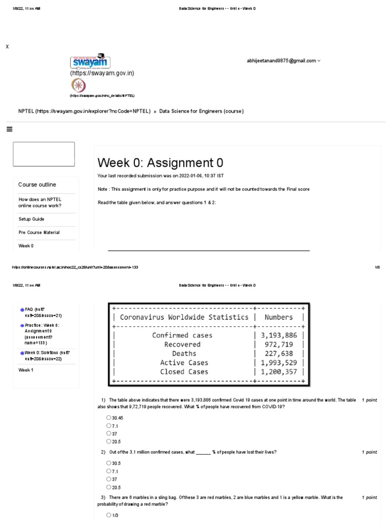 Data Science Practice Quiz | PDF | Statistics