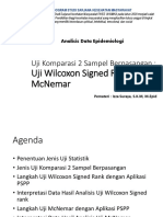 Uji Wilcoxon Signed Ranks Test Dan MC Nemar