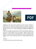 TRABAJO de Literatura - EL QUIJOTE DE LA MANCHA