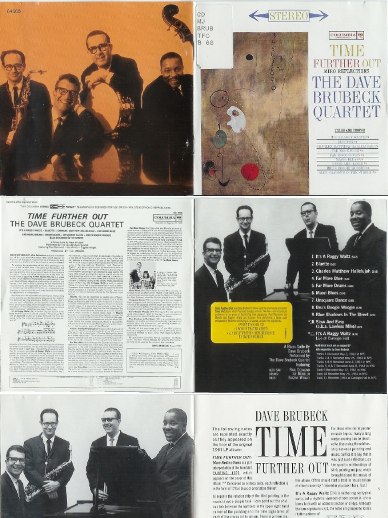 The Dave Brubeck Quartet - 1961 - Time Further Out - Booklet | PDF